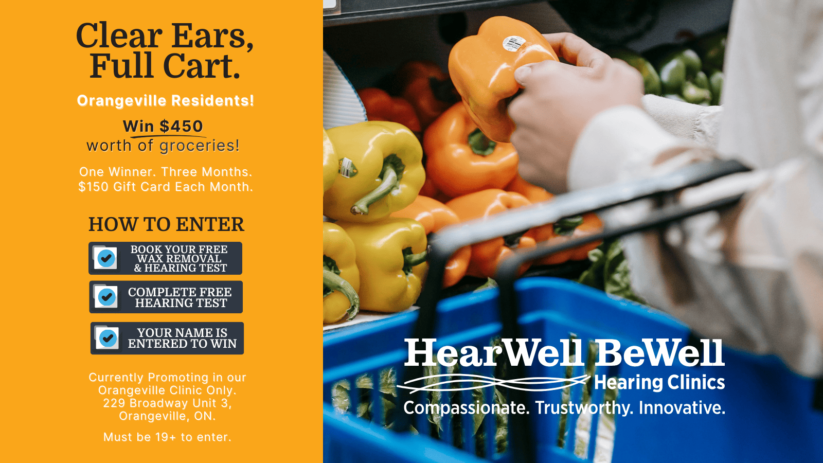 Orangeville - Clear Ears, Full Cart - Promotional Poster